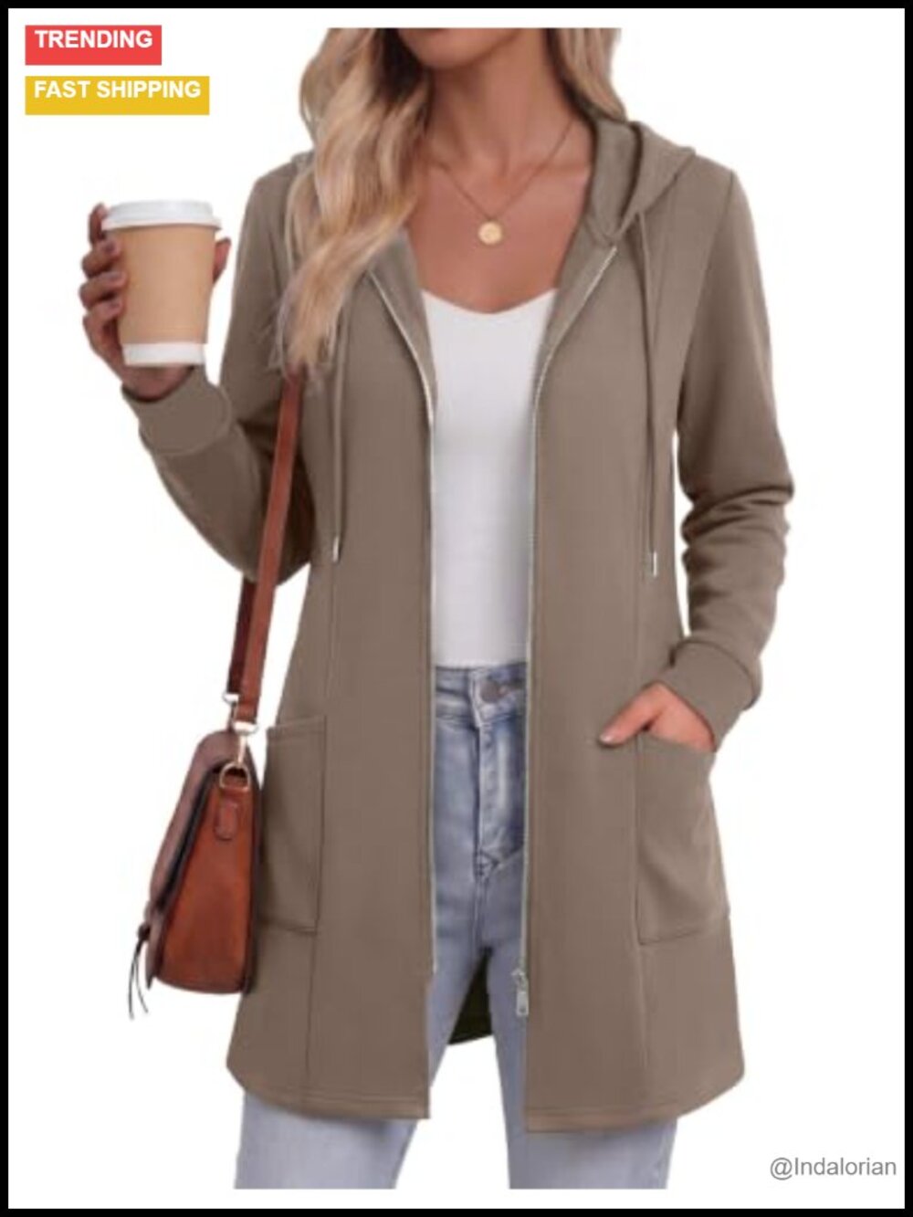 Zeagoo Hoodies for Women Fall Zip up Jacket with Pocket 2026 S-3XL